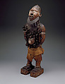 Power Figure (Nkisi N'Kondi: Mangaaka), Wood (Canarium schweinfurthii Engl.), iron, resin, cowrie shell, animal hide and hair, ceramic, plant fiber, textile, pigment, Kongo peoples; Yombe group